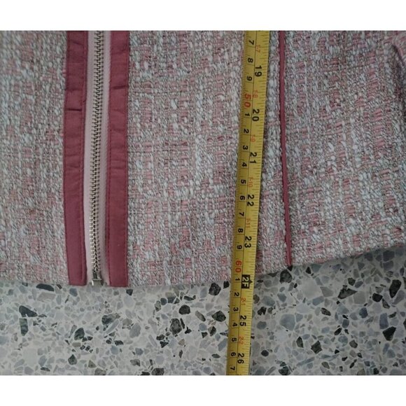 DKNY Women's Tweed Jacket with Pink Trim, Polyester, Size S. NWT. - Picture 9 of 10